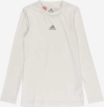 ADIDAS PERFORMANCE Athletic Sweatshirt in White: front