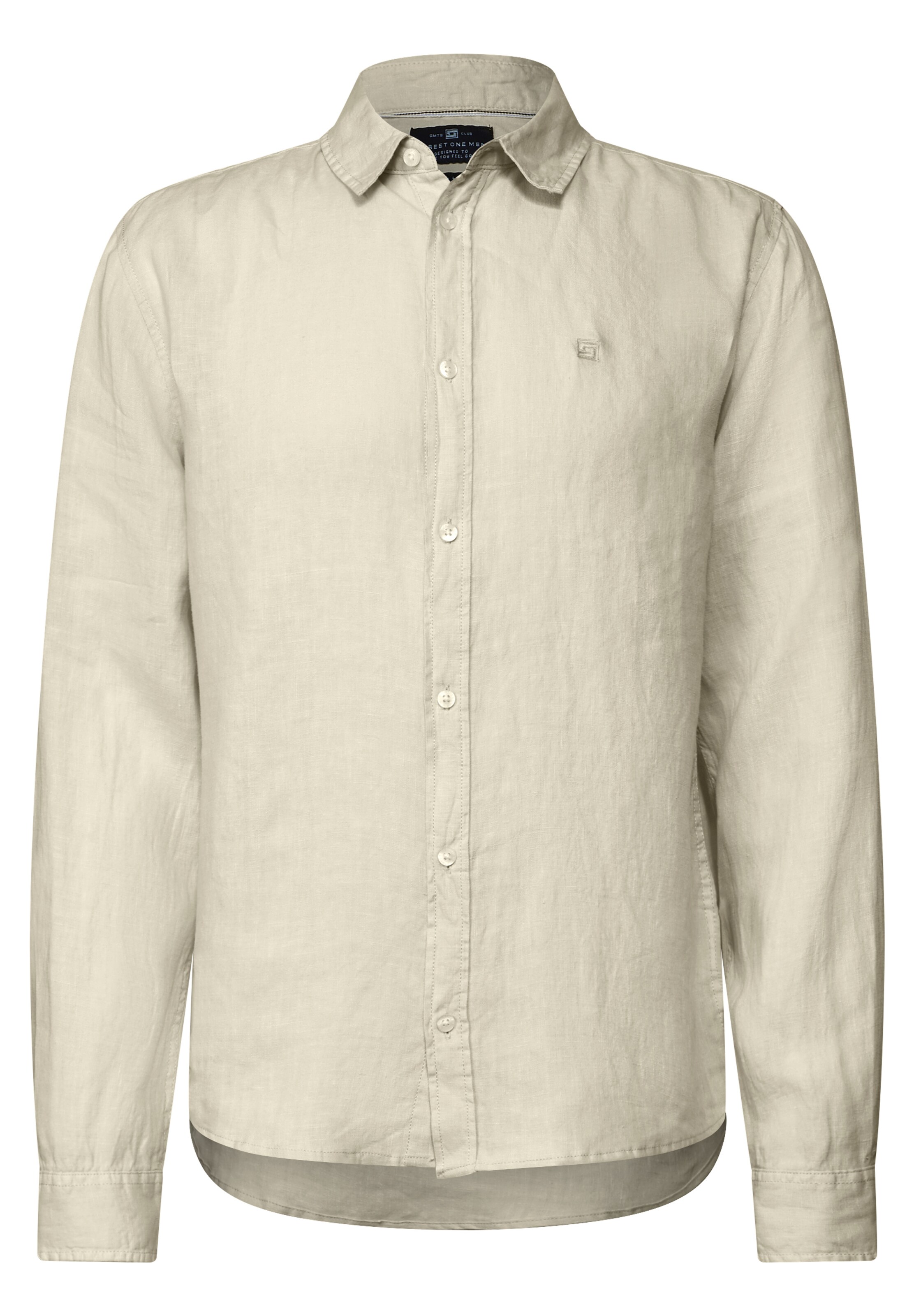 Street One MEN Button Up Shirt in Grey: front