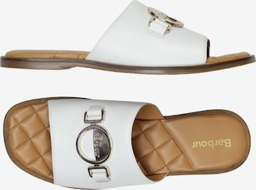 Barbour Sandalen 37 in Weiß: Vorderseite