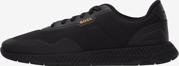 BOSS Matalavartiset tennarit 'Titanium' värissä musta: etupuoli