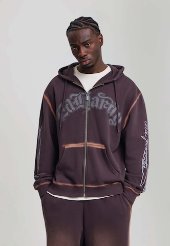 Ed Hardy Sweatjakke i brun: forside