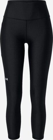 UNDER ARMOUR Skinny Workout Pants in Black: front