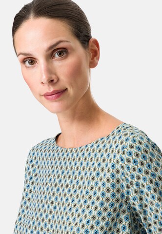 zero Bluse Viskose mit Print in Blau