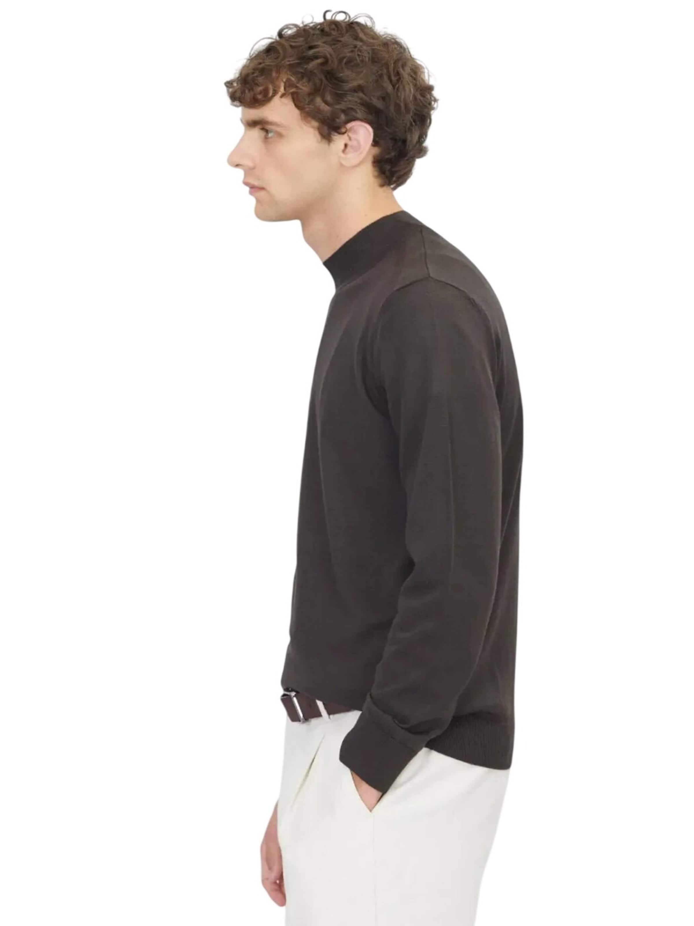Ramsey Knit cardigan in Brown