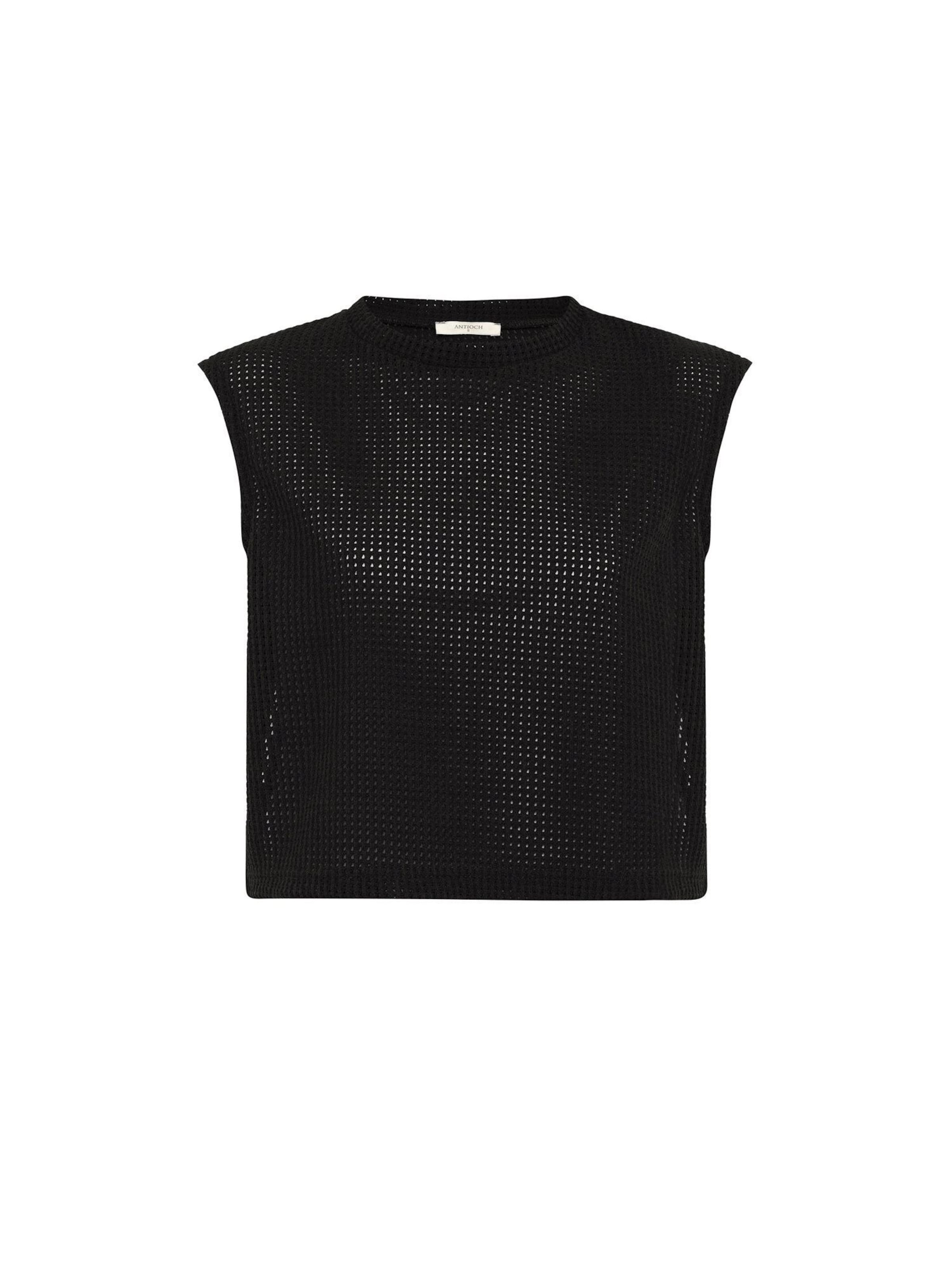 Antioch Top in Black: front