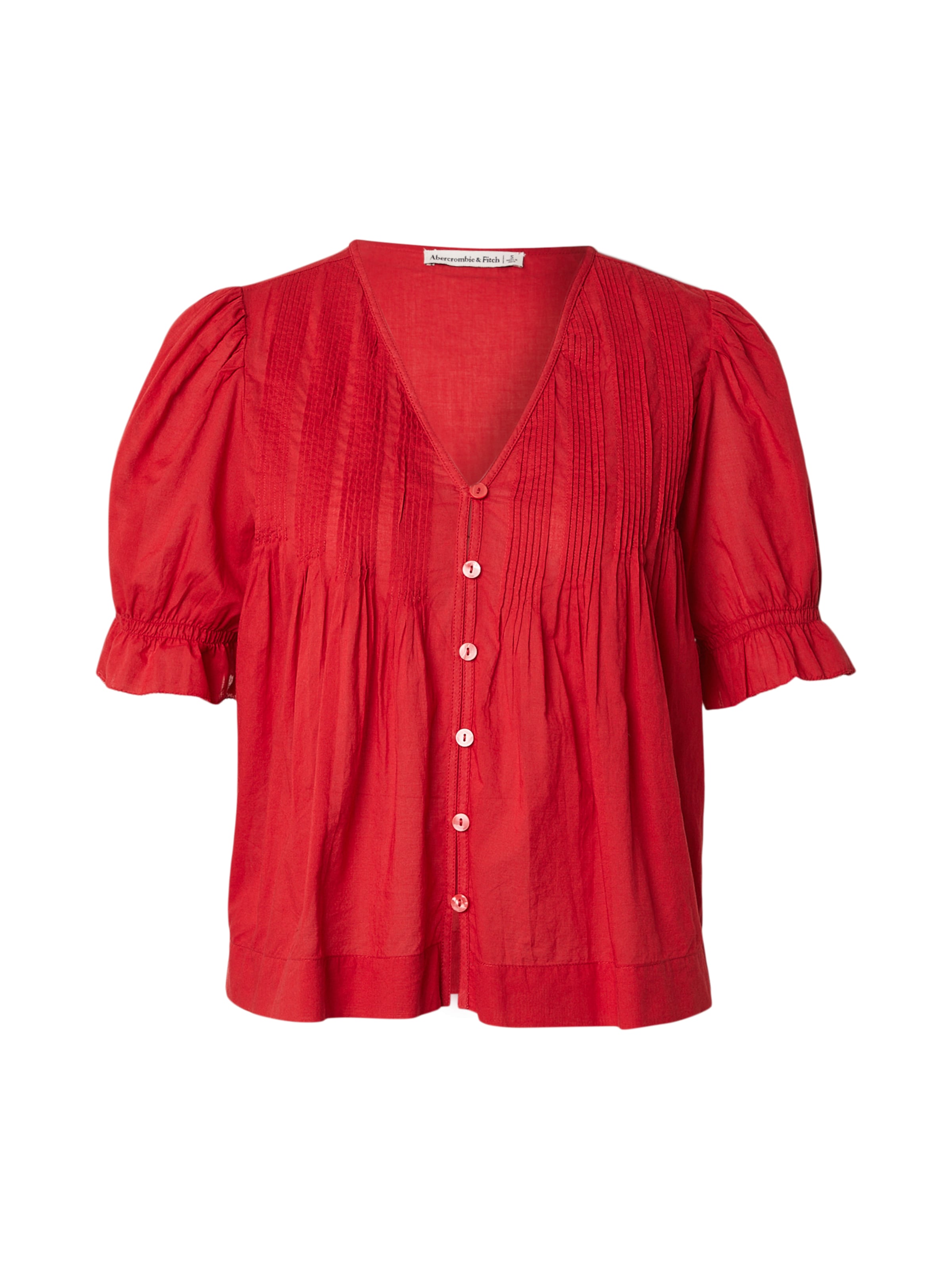 Camicia da donna di Abercrombie & Fitch in rosso: frontale