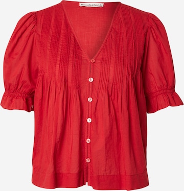 Abercrombie & Fitch Blúzka - Červená: predná strana