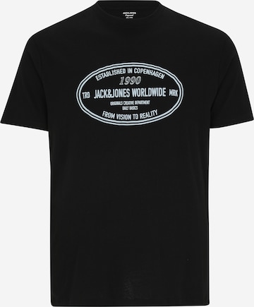 Jack & Jones PlusMajica 'JORYORK' - crna boja: prednji dio