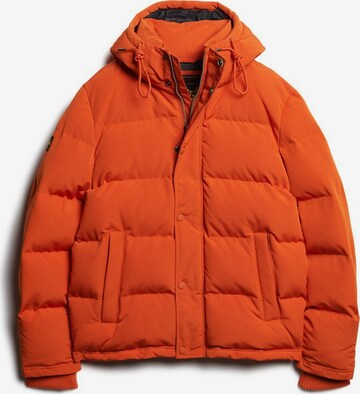 Superdry Winter Jacket 'Everest' in Orange: front