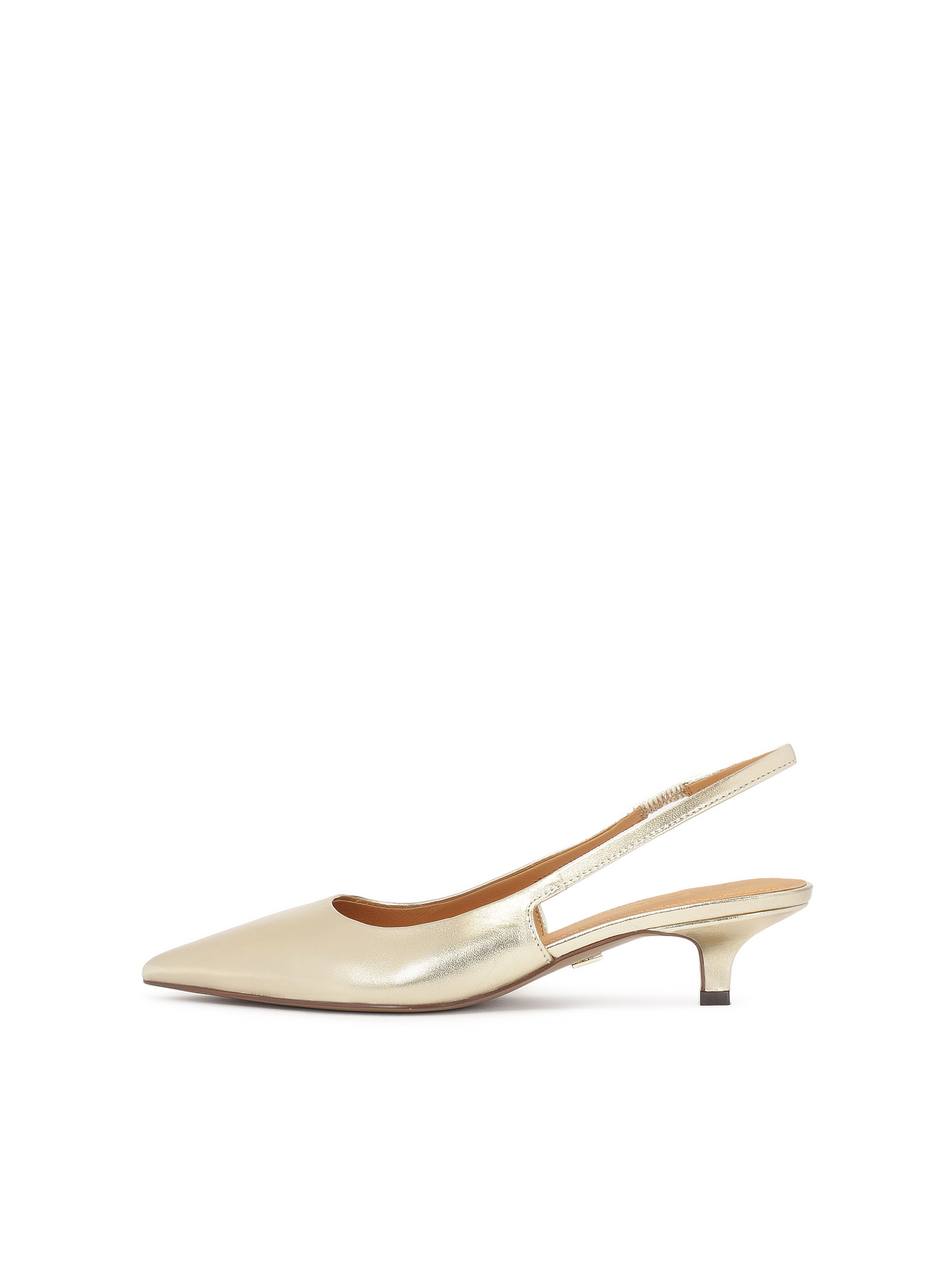 Kazar Slingback Pumps in Gold: front