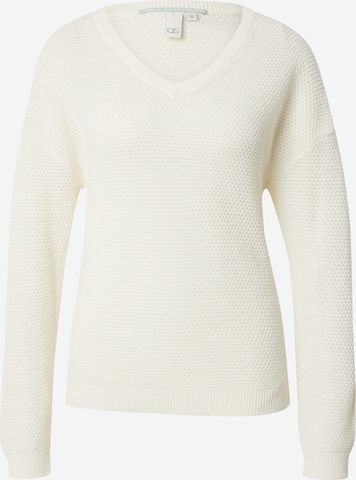 QS Pullover in Weiß: Vorderseite