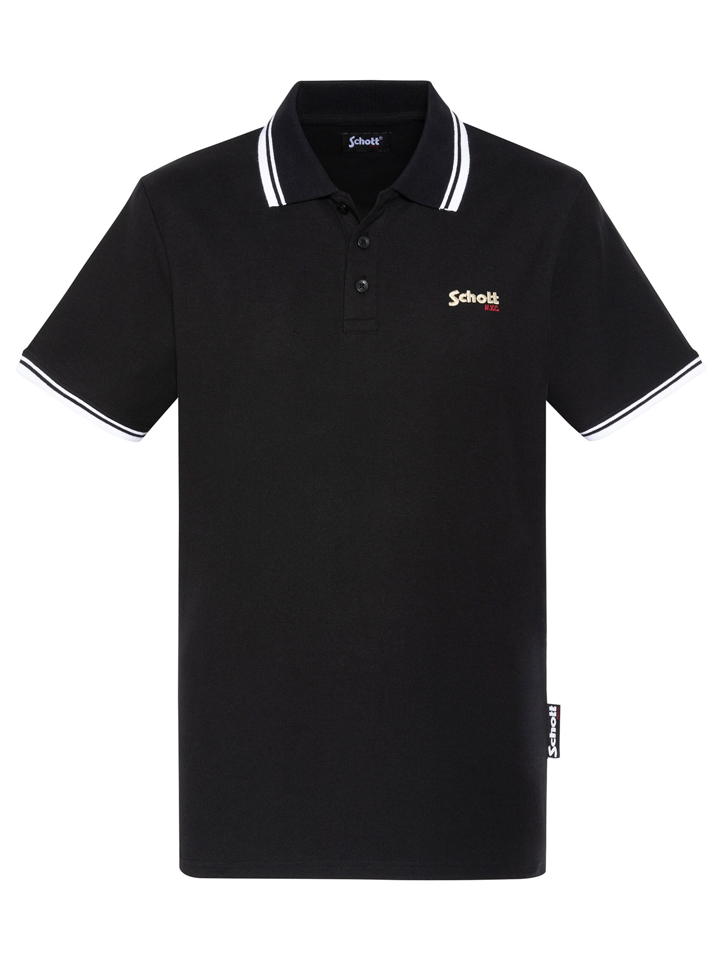 Schott NYC Shirt‌‌‌‌‌‌‌‌ in Schwarz: Vorderseite