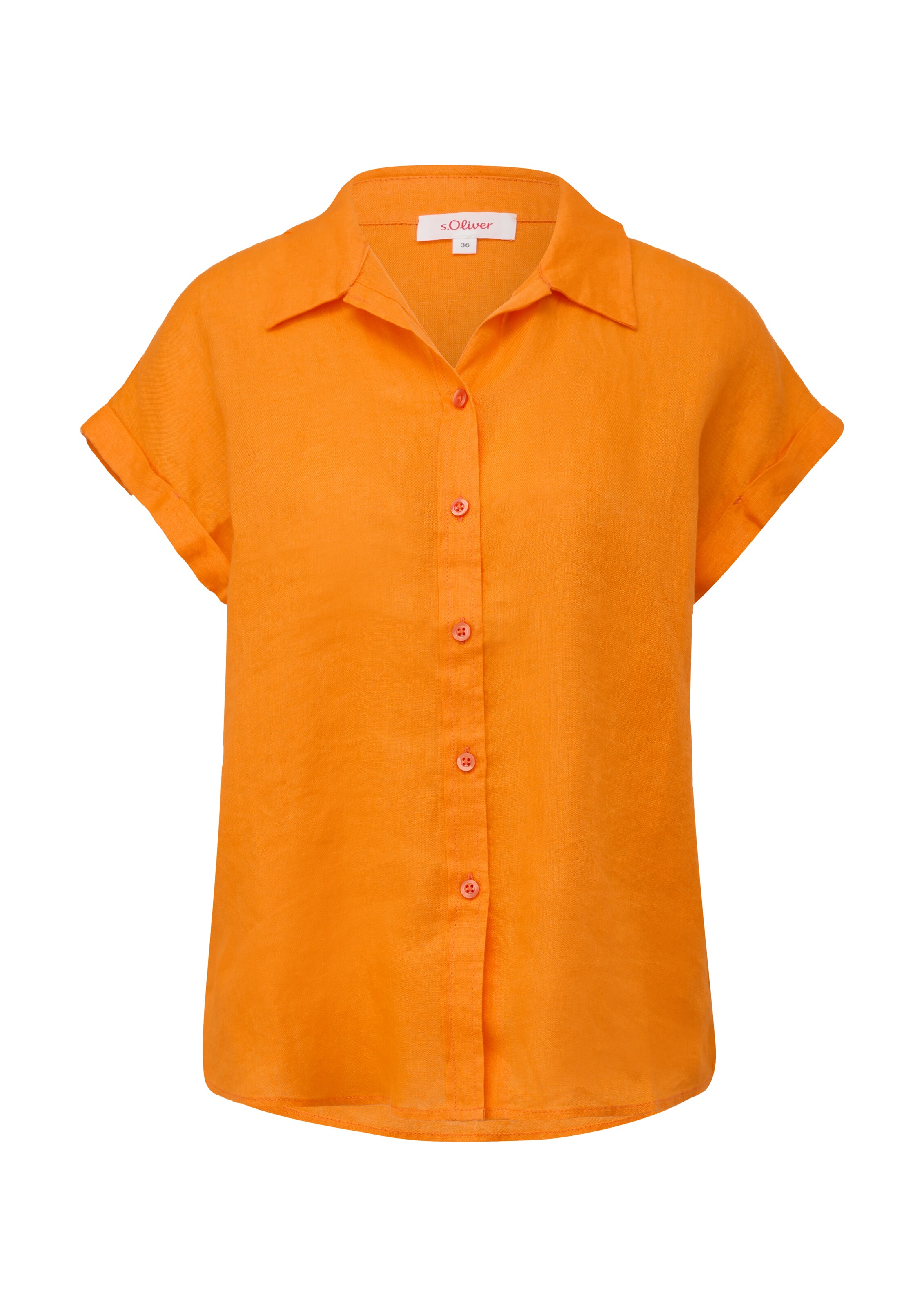 s.Oliver Blouse in Oranje: voorkant