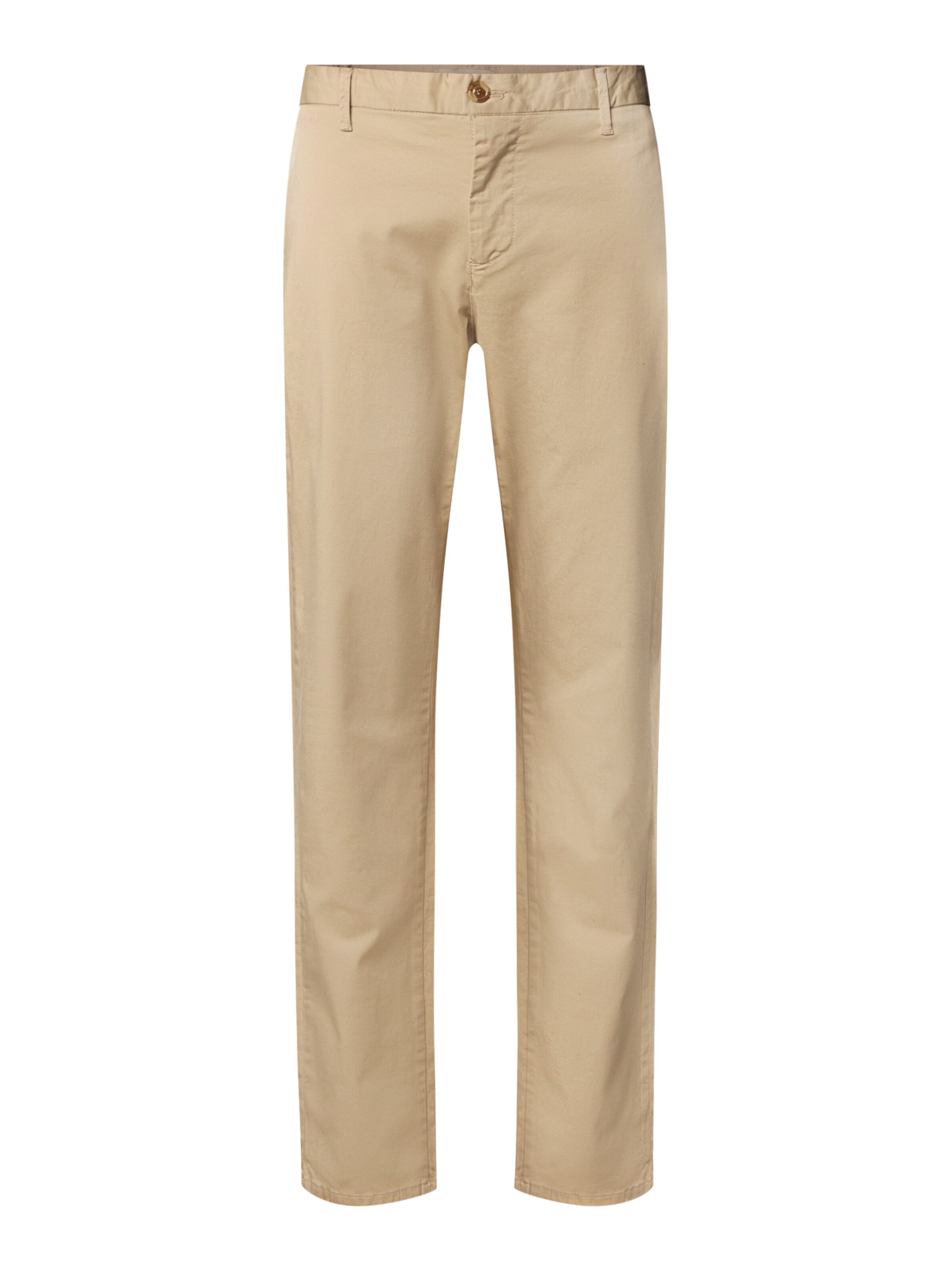WOTEGA Regular Chino Pants in Beige: front