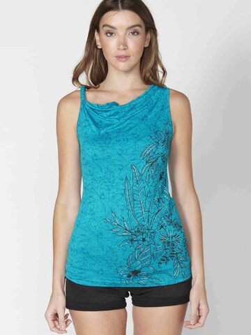 KOROSHI Top in Blauw