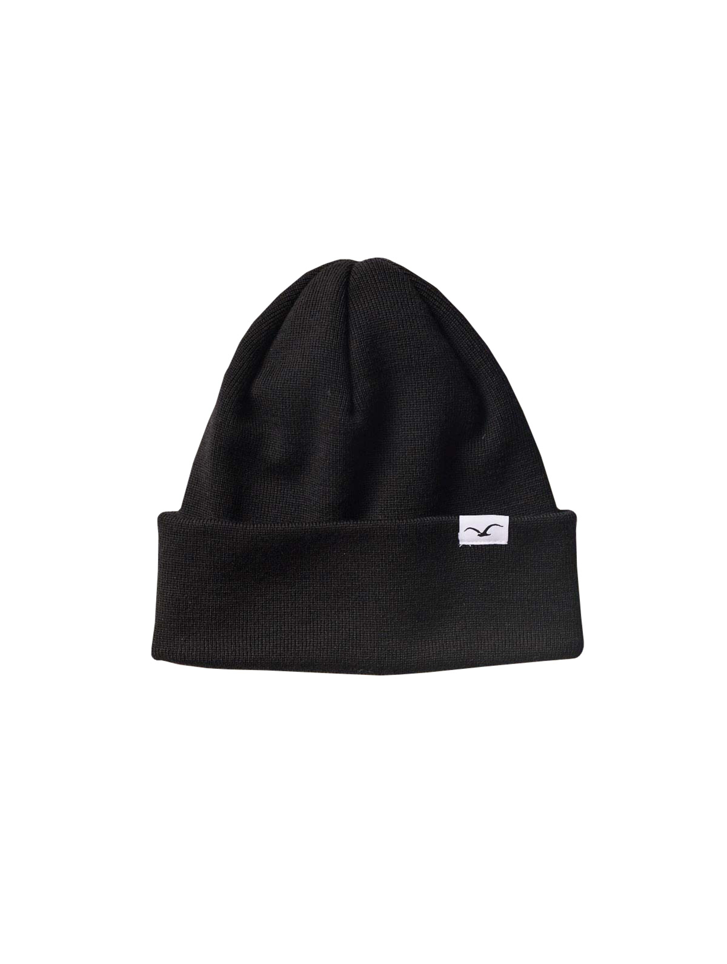 Cleptomanicx Beanie 'Wind' in Black: front