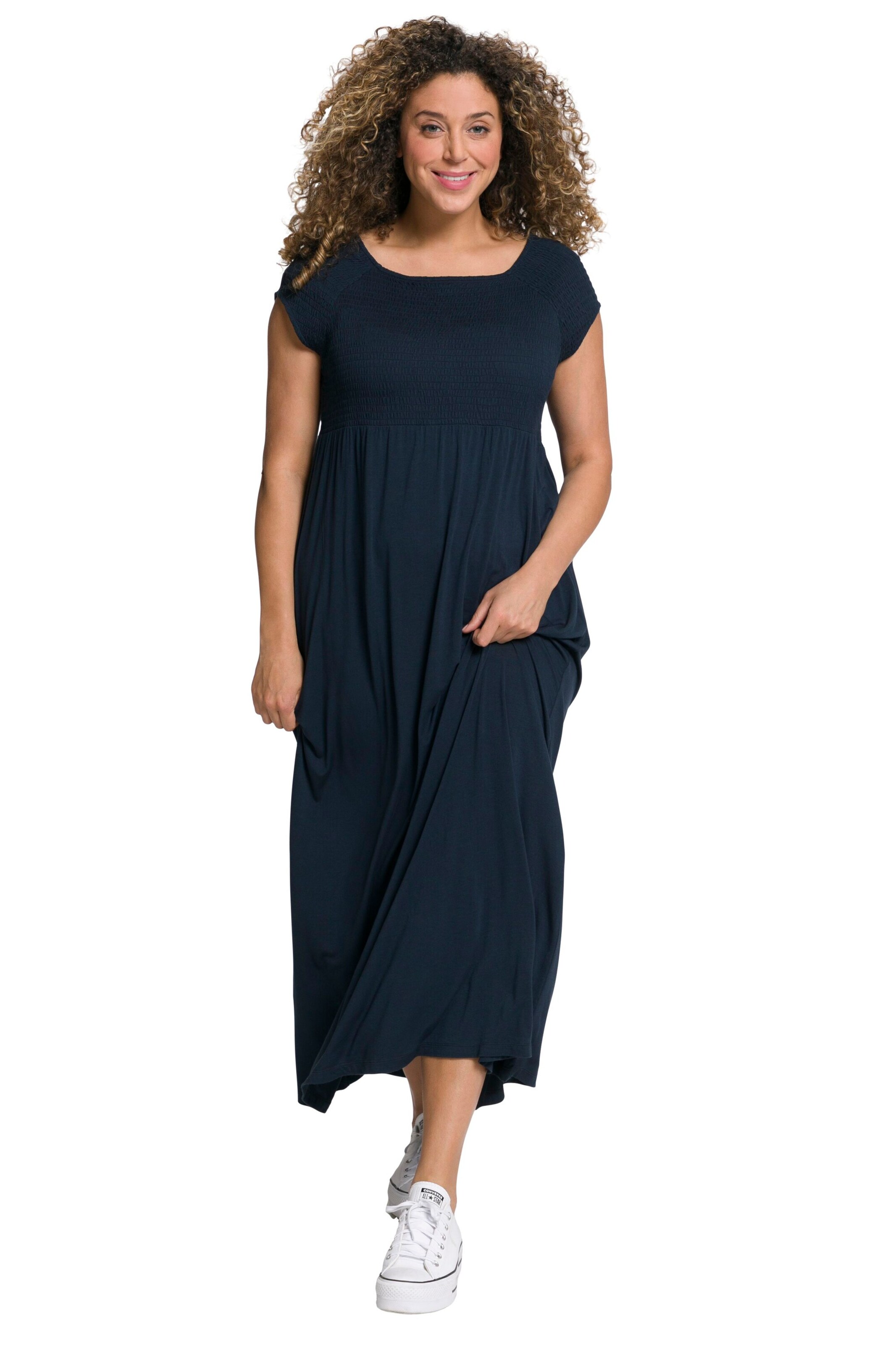 Ulla Popken Kleid in Blau: Vorderseite