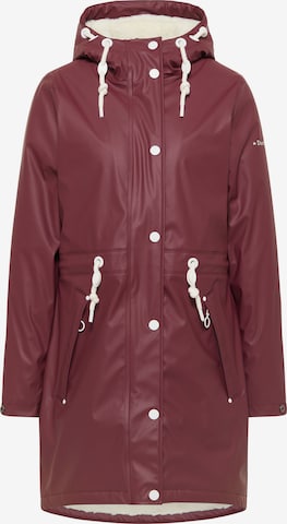 Manteau mi-saison DreiMaster Maritim en rouge : devant