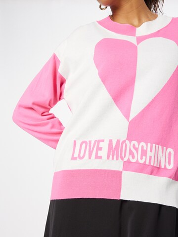 Love Moschino - Pullover em rosa