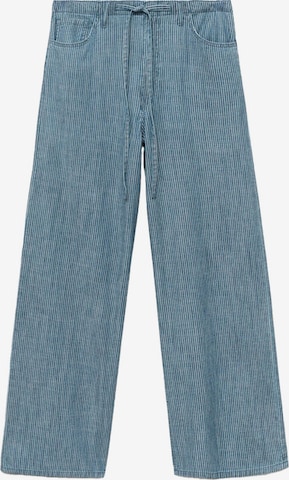 MANGOWide Leg/ Široke nogavice Hlače 'MERY' - plava boja: prednji dio
