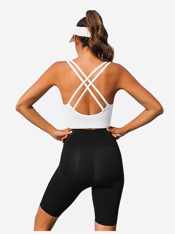 AOTTORI Bustier Sport-BH‌‌‌‌‌ in Weiß