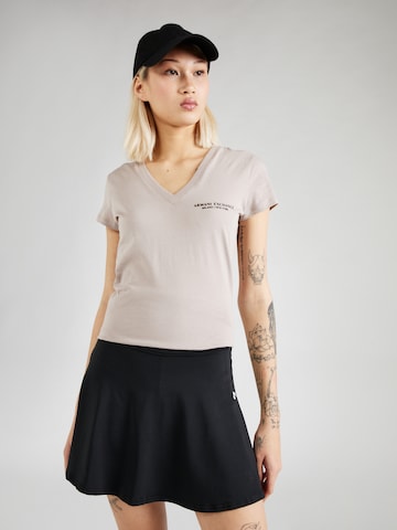 T-shirt ARMANI EXCHANGE en gris : devant