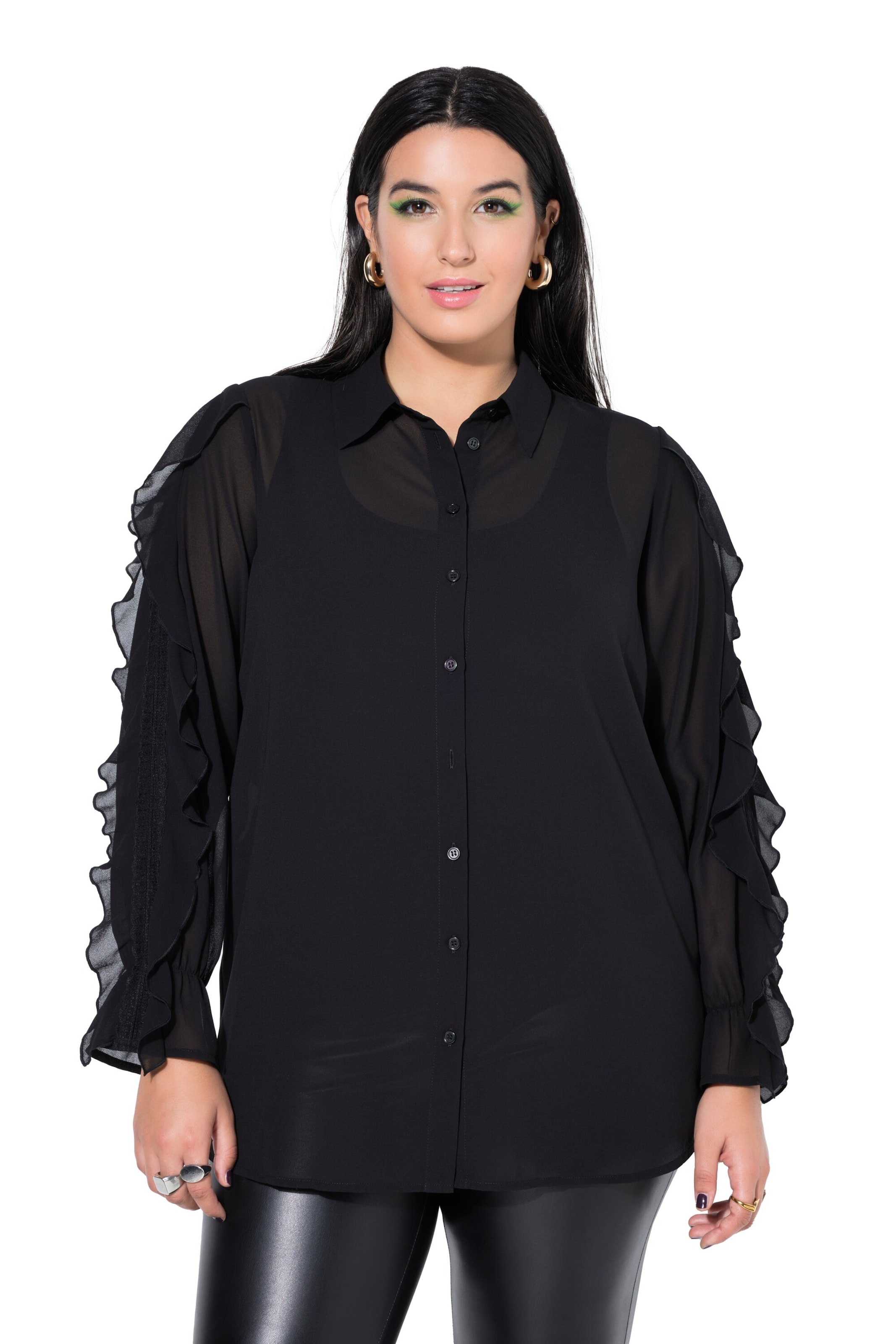 Studio Untold Bluse in Schwarz: Vorderseite