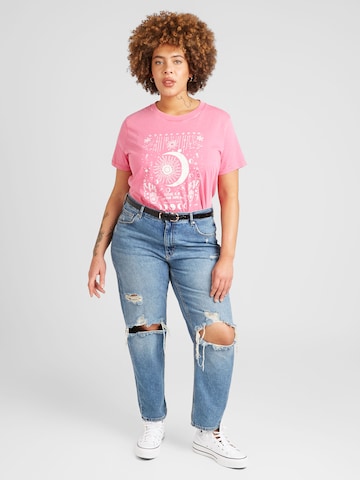 ONLY Carmakoma T-Shirt 'MIKO' in Pink