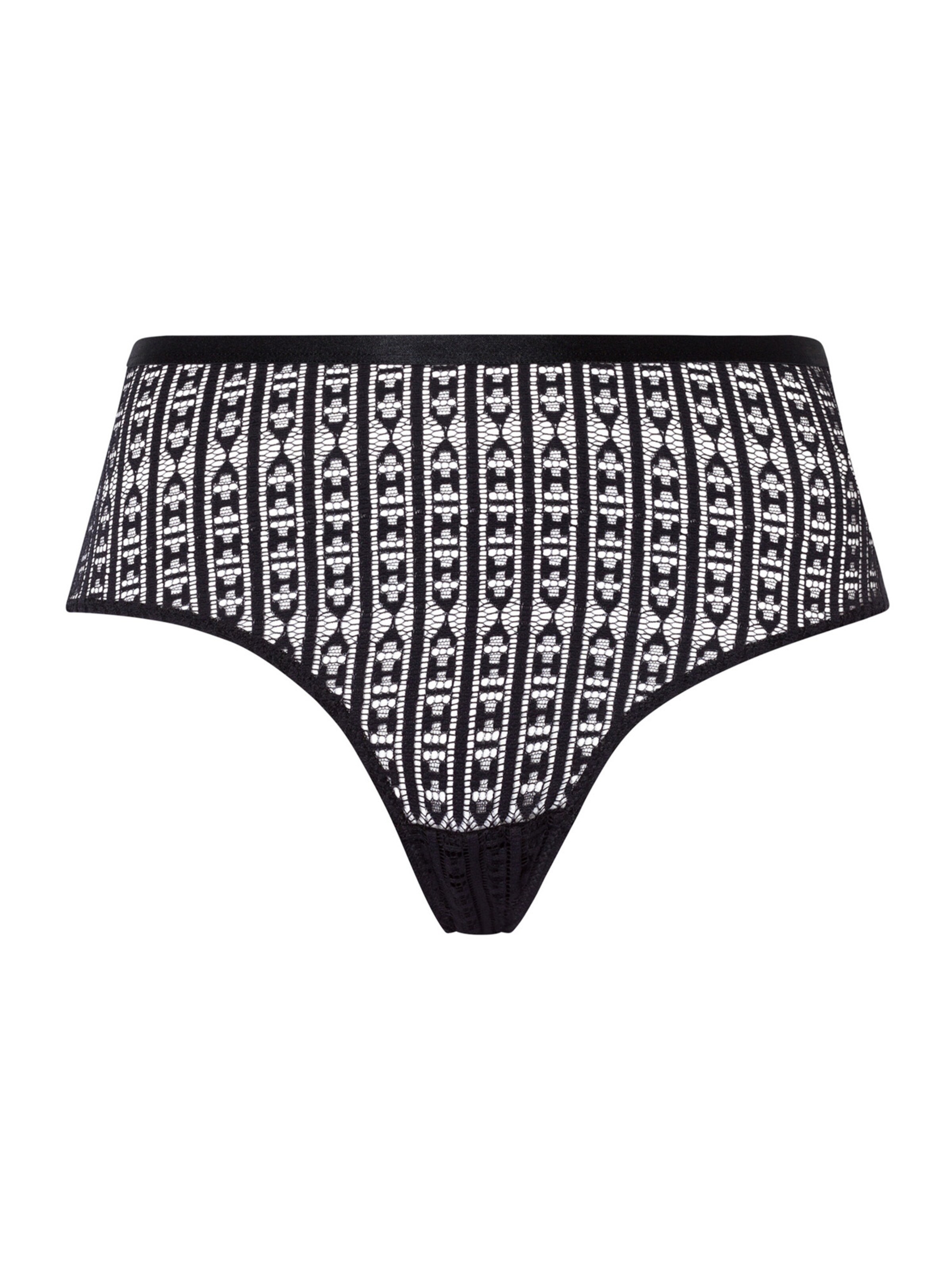 Hanro Slip ' Hedy ' in Black: front