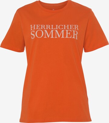 Herrlicher Shirt in Orange: front