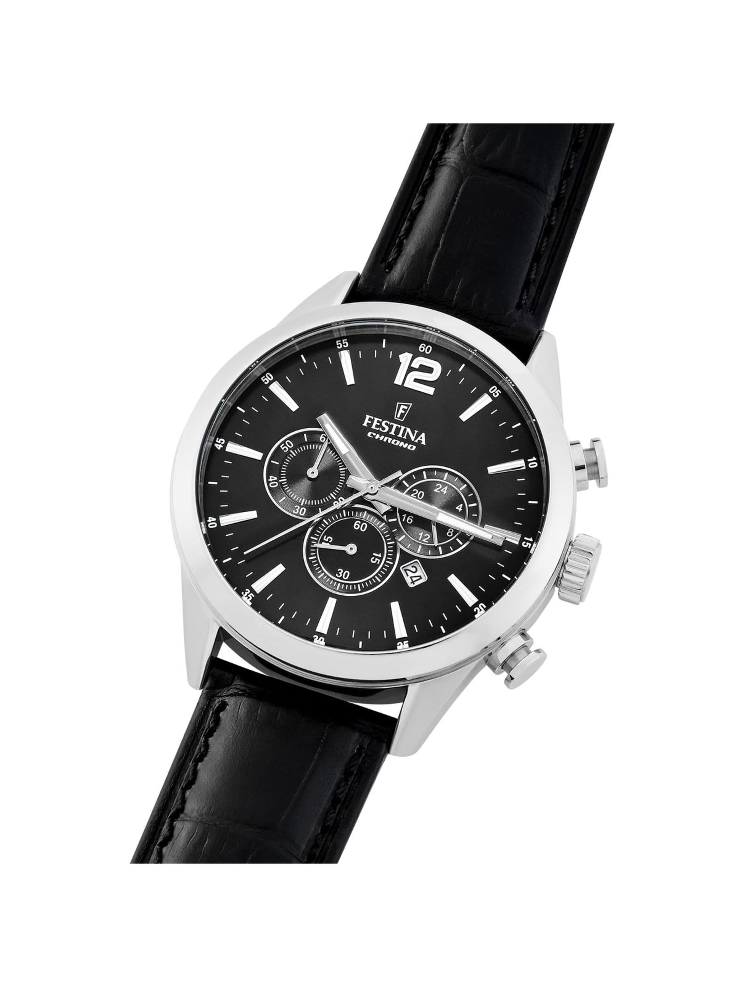 FESTINA Analoguhr 'TIMELESS CHRONOGRAPH'‌‌ in Schwarz