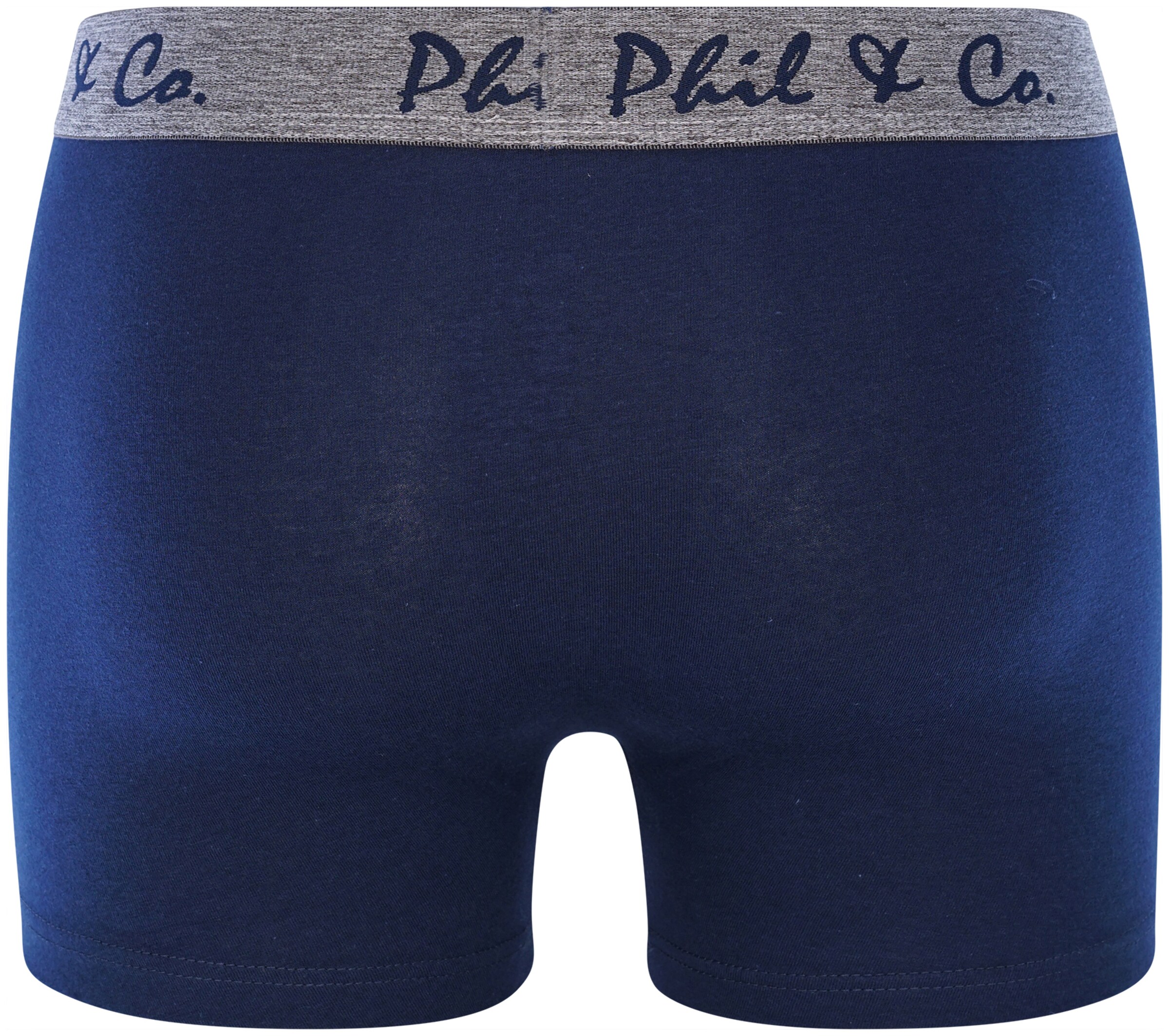 Sous-vêtements Boxers Retro Phil & Co. Berlin en Bleu Foncé, Gris 