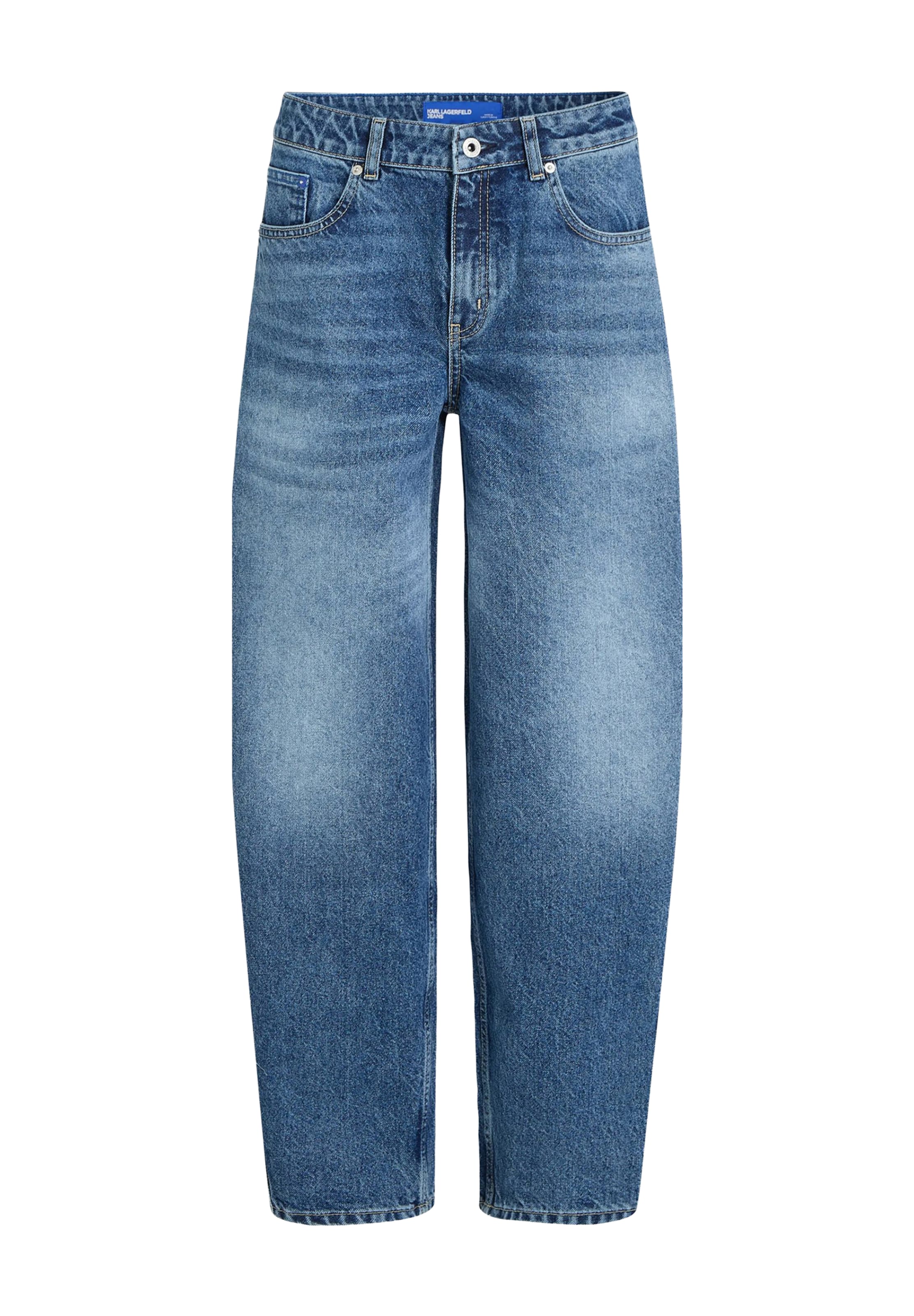 mėlyna KARL LAGERFELD JEANS Barrel Džinsai: priekis