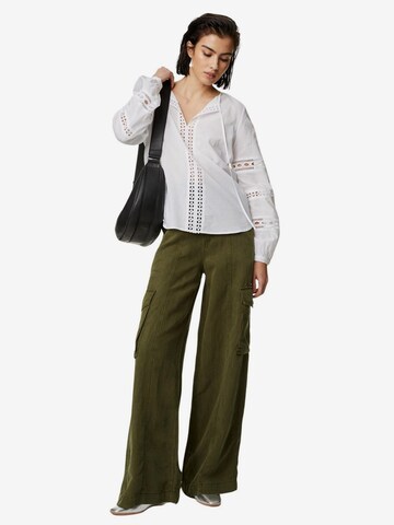 Wide Leg Pantalon cargo Marks & Spencer en vert