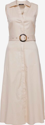 Robe-chemise Orsay en beige : devant