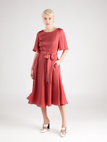 Robe de cocktail SWING en rose : devant