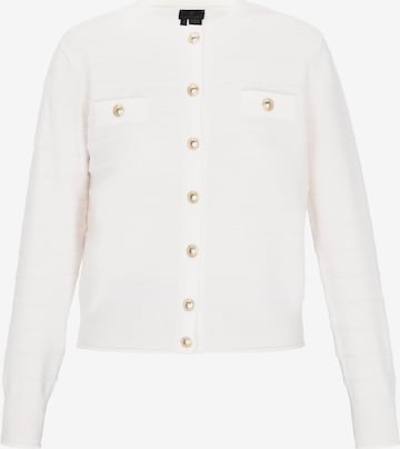 balta DreiMaster Klassik Kardiganas: priekis