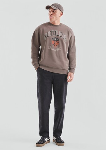 Sweat-shirt QS en marron