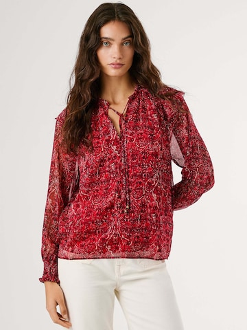 Chemisier 'Mar' Pepe Jeans en rouge : devant