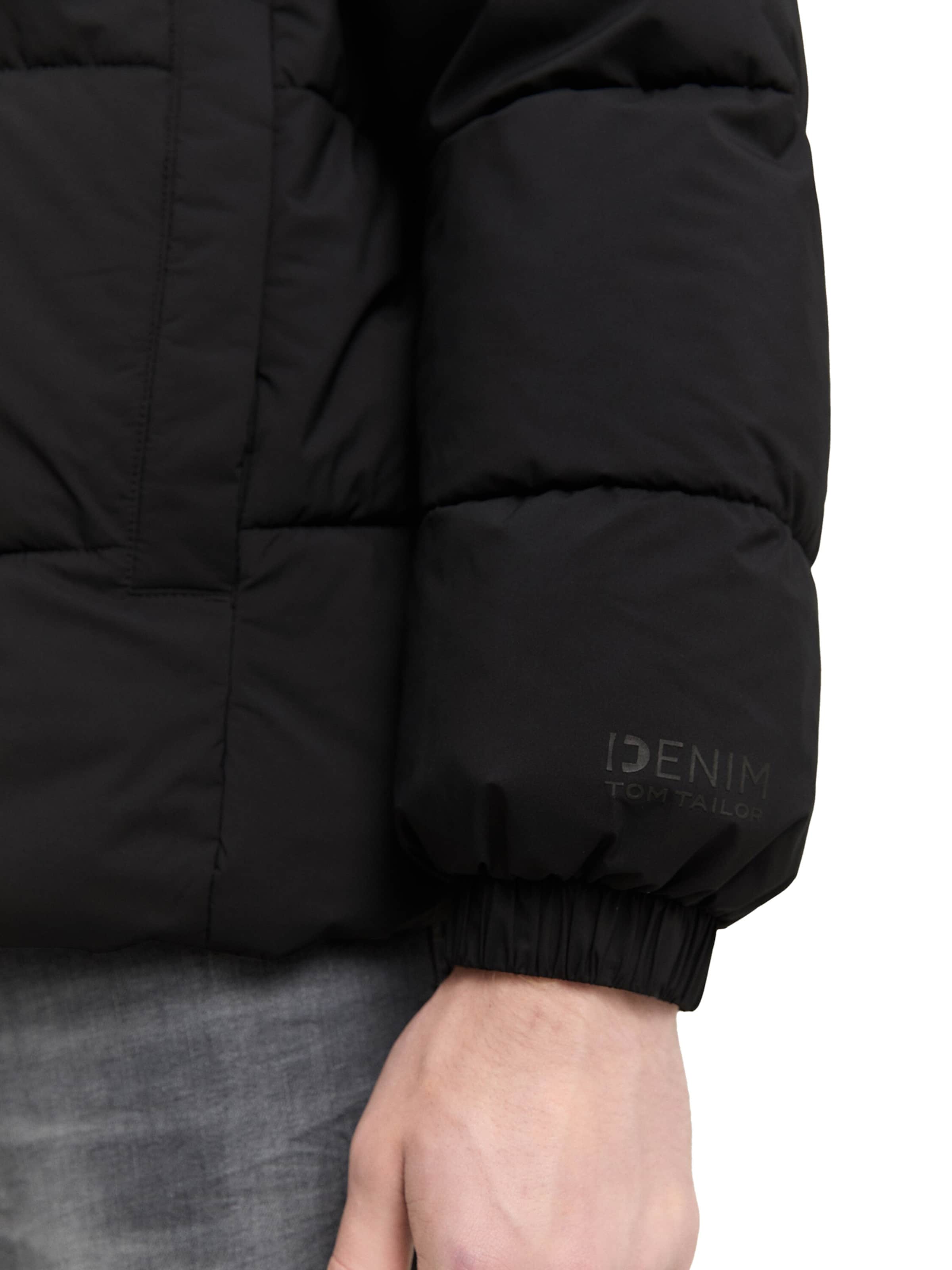 TOM TAILOR DENIM Winter Jacket in Black