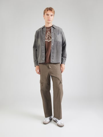 BLEND Shirt 'BHIKO' in Brown