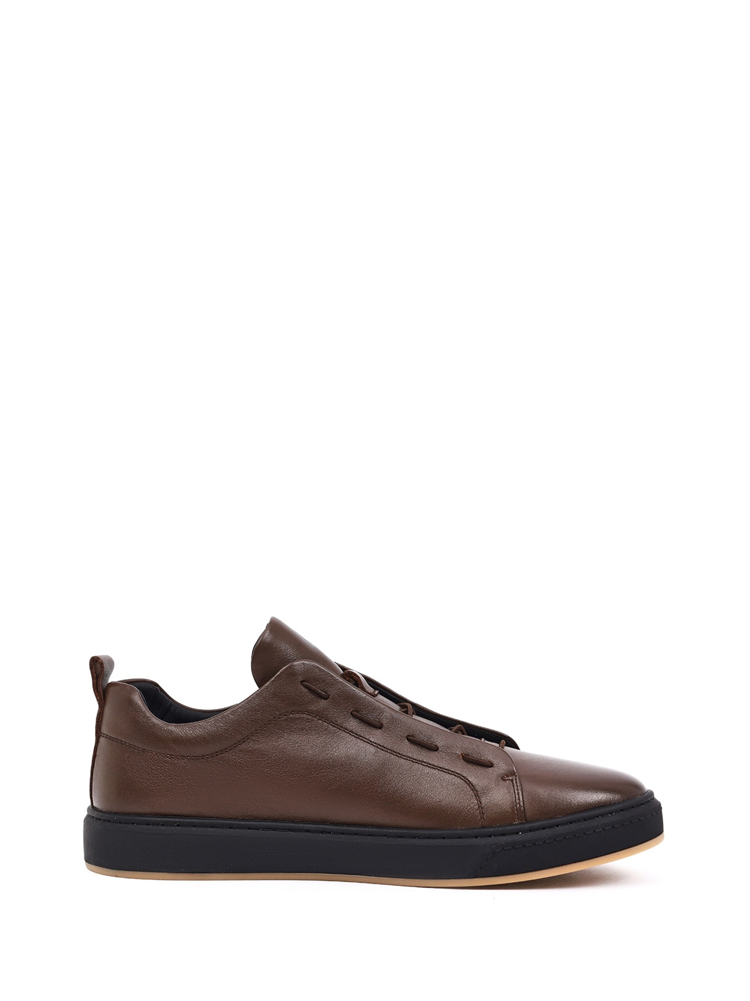Derimod - Sapatilhas slip-on em castanho