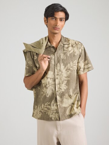 Jack & Jones Premium Comfort Fit Košeľa 'JPRBLAVENICE' - Zelená: predná strana