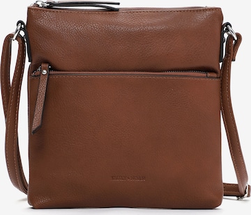 Sac bandoulière 'Emma' Emily & Noah en marron : devant