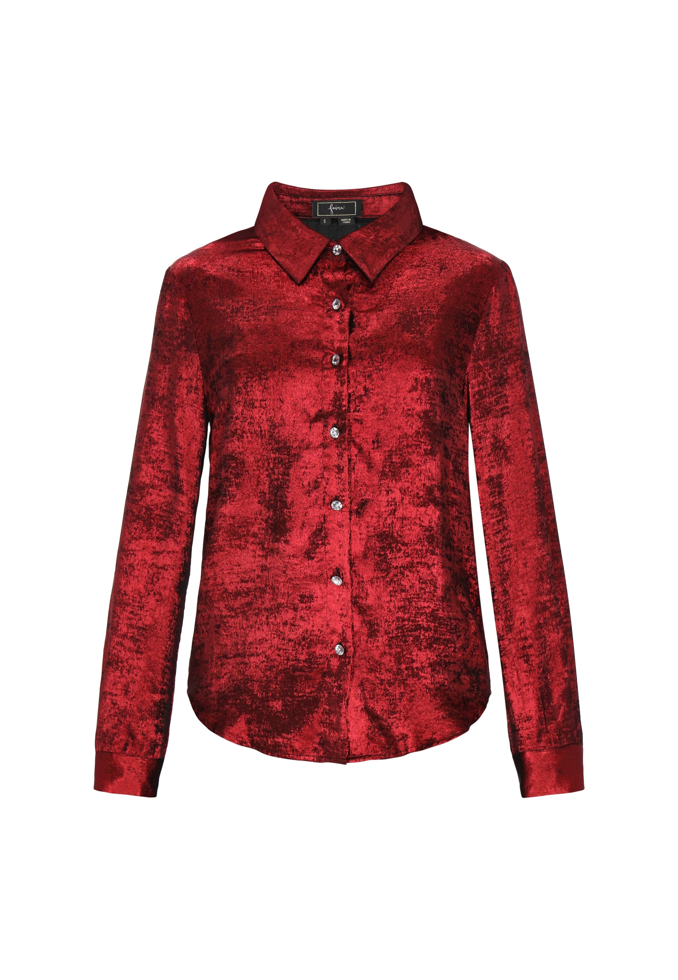 faina Blouse in Rood: voorkant