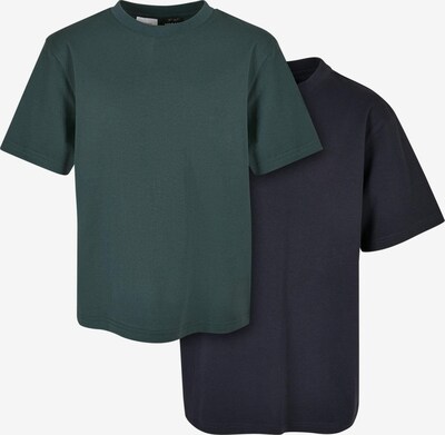 Urban Classics Kids T-Shirt en bleu marine / vert foncé, Vue avec produit