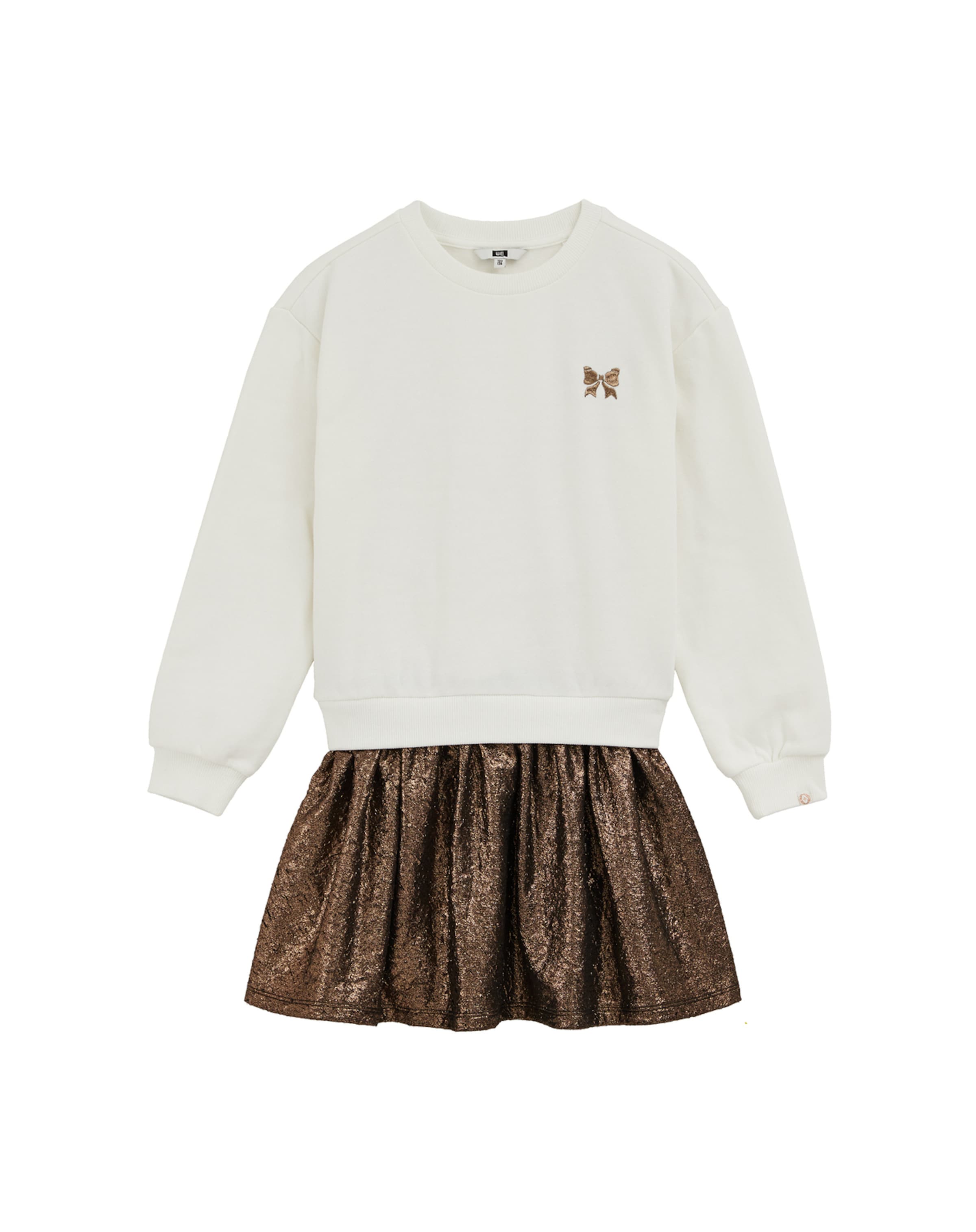 WE Fashion Φόρεμα σε μπεζ: μπροστά