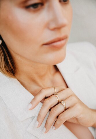 Bague 'Grateful' Haze&Glory en or : devant