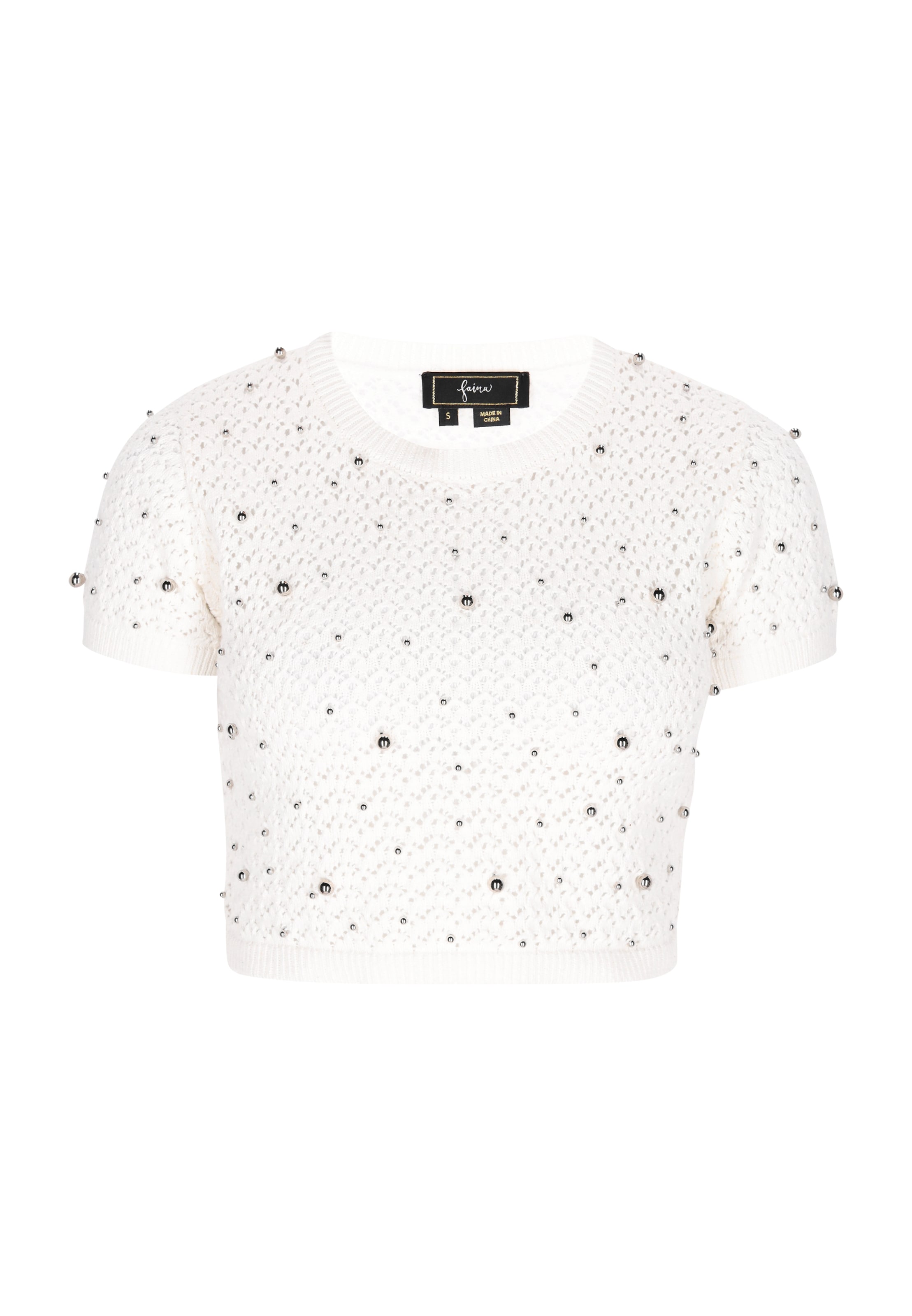 balta faina Palaidinė be rankovių: priekis