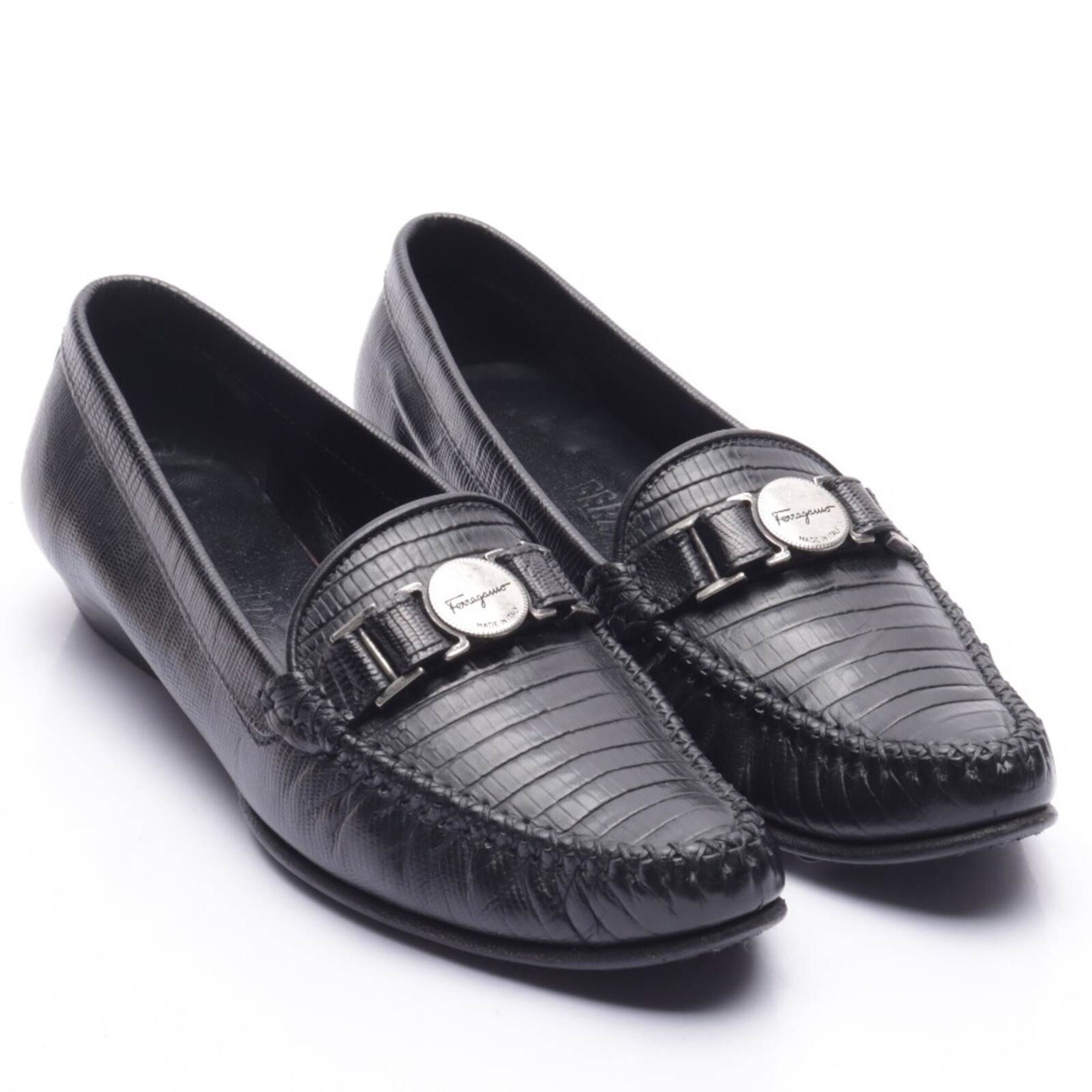 Salvatore Ferragamo Halbschuhe 36,5 in Schwarz: Vorderseite